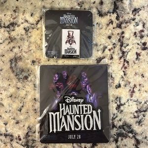 Disney Haunted Mansion movie patch and pin